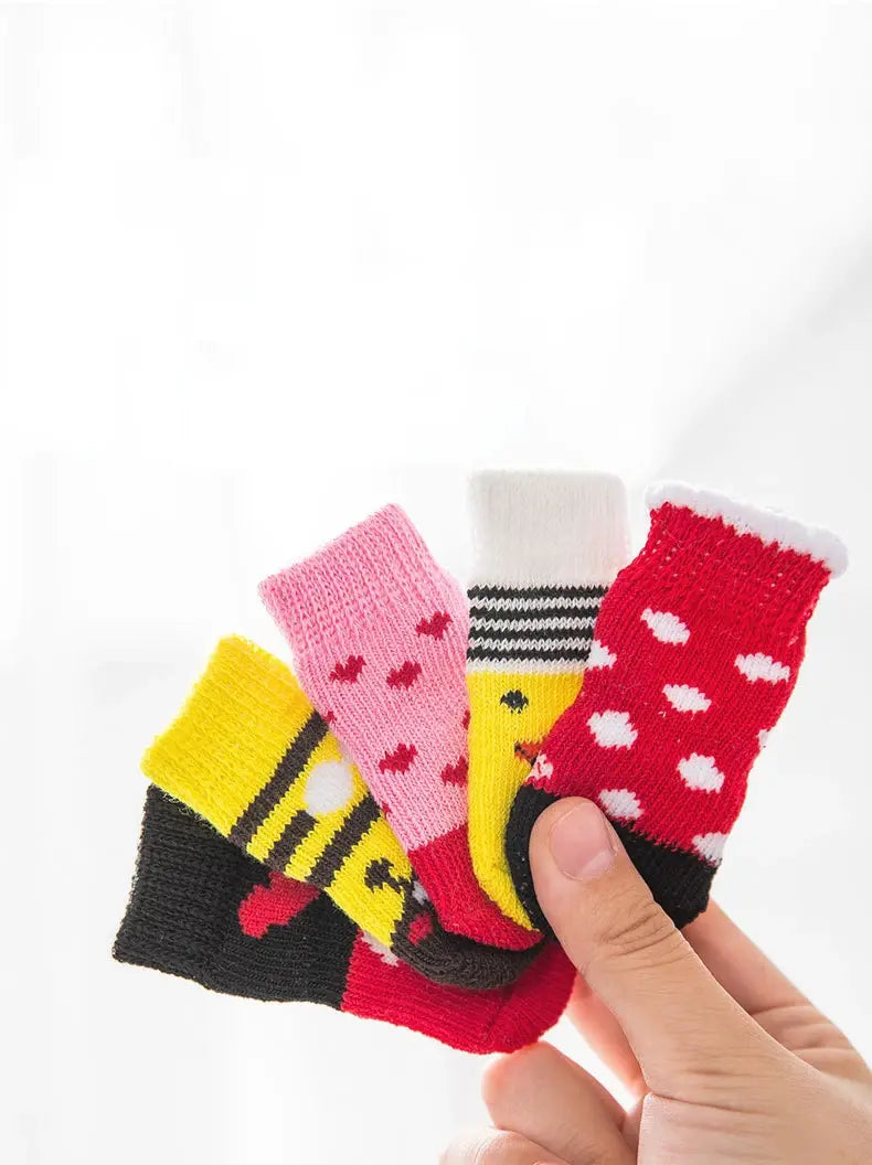 Cute Anti-Slip Dog Socks Set