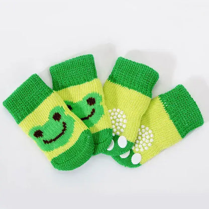 Cute Anti-Slip Dog Socks Set